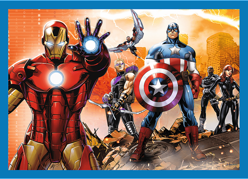 Trefl 4in1M - Brave Avengers / Disney Marvel The Avengers-2
