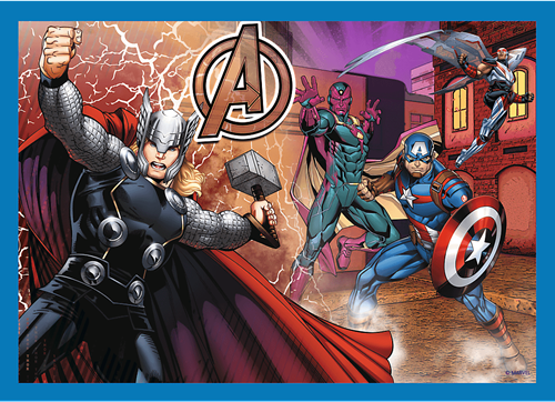 Trefl 4in1M - Brave Avengers / Disney Marvel The Avengers-3