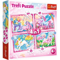 Trefl 4in1 - Unicorns and magic