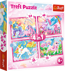 Trefl 4in1 - Unicorns and magic