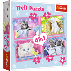 Trefl 4in1 - Fun cats