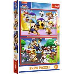 Trefl 2x24 - Doggy day of fun / Viacom PAW Patrol_FSC Mix 70%