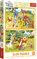 Trefl 2x24 - Day in the garden/ Disney Winnie the Pooh_FSC Mix 70%