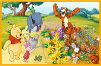 Trefl 2x24 - Day in the garden/ Disney Winnie the Pooh_FSC Mix 70%-2