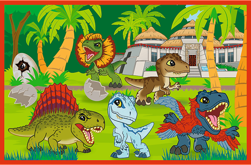 Trefl 2x24 - Little dinosaurs / Universal Jurassic World_FSC Mix 70%-3