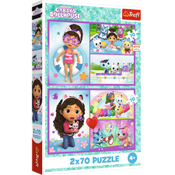 Trefl 2x70 - Play with Gabby / Universal Gabby's Dollhouse_FSC Mix 70%