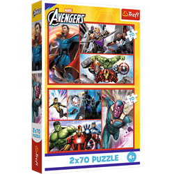 Trefl 2x70 - Become a hero / Disney Marvel The Avengers_FSC Mix 70%