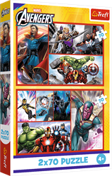 Trefl 2x70 - Become a hero / Disney Marvel The Avengers_FSC Mix 70%