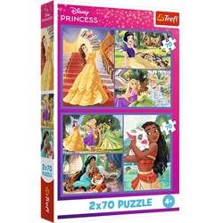 Trefl 2x70 - Fairy tale days / Disney Princess_FSC Mix 70%