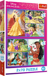 Trefl 2x70 - Fairy tale days / Disney Princess_FSC Mix 70%