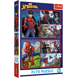 Trefl 2x70 - Spider stories / Disney Marvel Spiderman_FSC Mix 70%