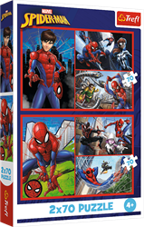 Trefl 2x70 - Spider stories / Disney Marvel Spiderman_FSC Mix 70%