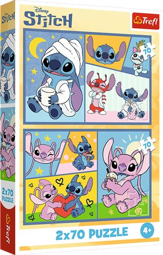 Trefl 2x70 - There's no boredom with Stitch / Disney Lilo&Stitch_FSC Mix 70%