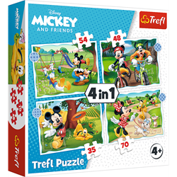 Trefl 4in1 - Mickey Mouse nice day / Disney Standard Characters