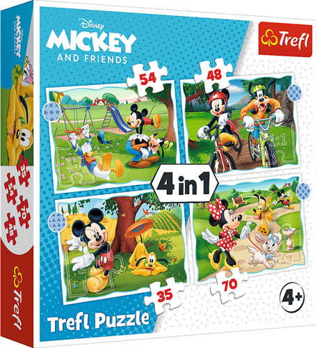 Trefl 4in1 - Mickey Mouse nice day / Disney Standard Characters