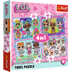Trefl 4in1 - Meet the dolls / MGA LOL Surprise!