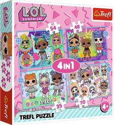 Trefl 4in1 - Meet the dolls / MGA LOL Surprise!