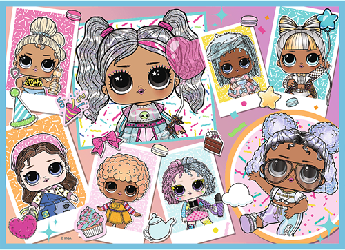 Trefl 4in1 - Meet the dolls / MGA LOL Surprise!-2