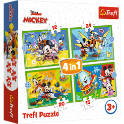 Trefl 4in1 - Among the friends / Disney Mickey Mouse Funhous