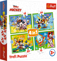 Trefl 4in1 - Among the friends / Disney Mickey Mouse Funhous