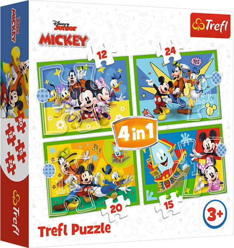 Trefl 4in1 - Among the friends / Disney Mickey Mouse Funhous