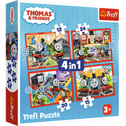 Trefl 4in1 (12, 15, 20, 24) - Amazing Thomas / Thomas and Friends