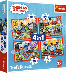 Trefl 4in1 (12, 15, 20, 24) - Amazing Thomas / Thomas and Friends