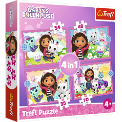 Trefl 4in1M - Gabby's adventures / Universal Gabby's Dollhou