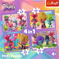 Trefl 4in1 - Adventures of colorful Trolls / Universal Trolls 3 (2023)-2