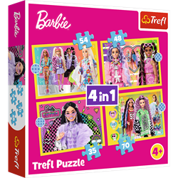 Trefl 4in1 - Happy world of Barbie / Mattel, Barbie