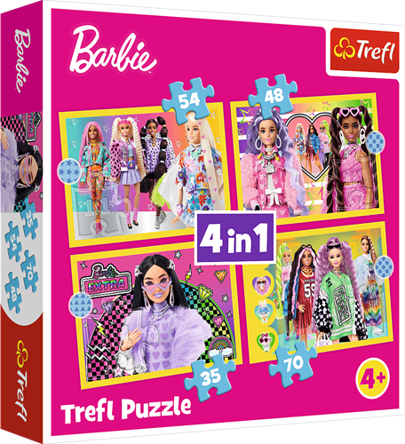Trefl 4in1 - Happy world of Barbie / Mattel, Barbie