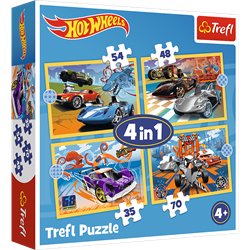 Trefl 4in1 - Hot Wheels vehicles / Mattel Hot Wheels