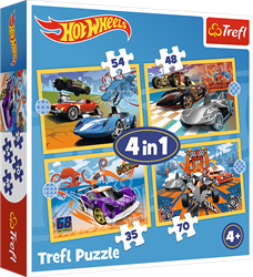 Trefl 4in1 - Hot Wheels vehicles / Mattel Hot Wheels