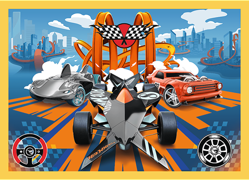 Trefl 4in1 - Hot Wheels vehicles / Mattel Hot Wheels-2
