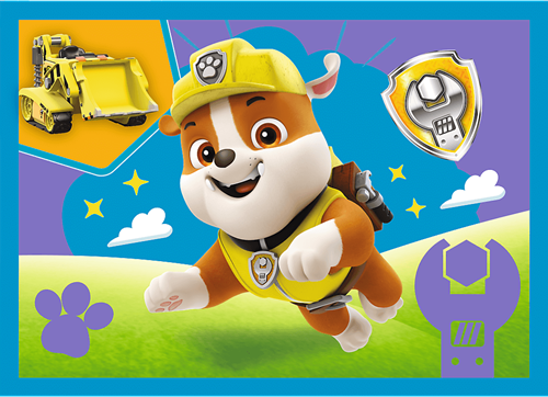 Trefl 4in1 (12, 15, 20, 24) - Running Pupies / Viacom PAW Patrol-2