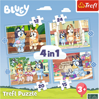 Trefl 4in1 (12, 15, 20, 24) - Bluey and his world / BBC Bluey-2