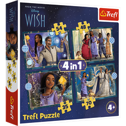 Trefl 4in1 - Dreams come true / Disney Wish