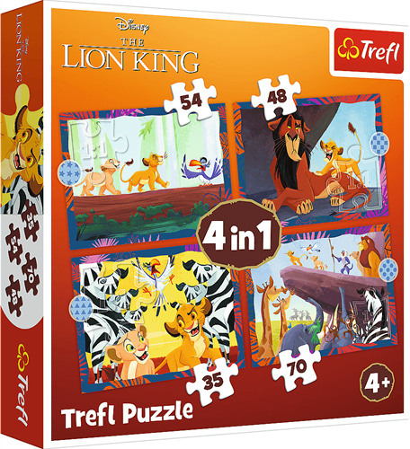 Trefl 4in1 - Brave Lion King / Disney Lion King