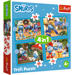Trefl 4in1 - Smurf Village / The Smurfs