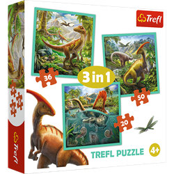 Trefl 3in1 - The extraordinary world of dinosaur