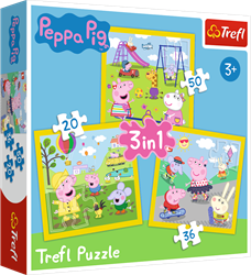 Trefl 3in1 - Peppa's happy day / HASBRO Peppa Pig