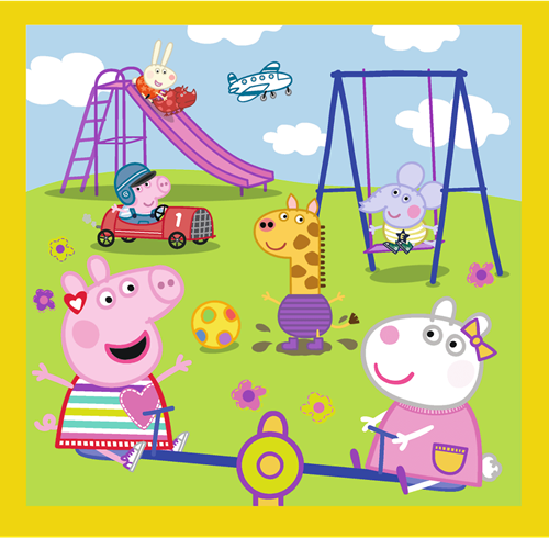 Trefl 3in1 - Peppa's happy day / HASBRO Peppa Pig-3