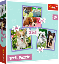 Trefl 3in1 - Lovely dogs