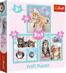 Trefl 3in1 - Sweet animals