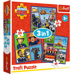 Trefl 3in1 - Fireman Sam' day / Prism A&D Fireman Sam