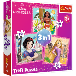 Trefl 3in1 - Beautiful Flowers / Disney Princess