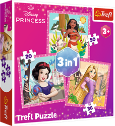 Trefl 3in1 - Beautiful Flowers / Disney Princess