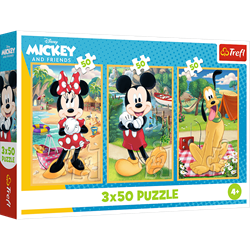 Trefl 3x50 - Mouse on holiday / Disney Mickey Mouse and Friendsl_FSC Mix 70%