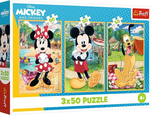 Trefl 3x50 - Mouse on holiday / Disney Mickey Mouse and Friendsl_FSC Mix 70%
