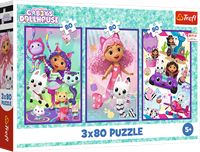 Trefl 3x80 - Gabby's colourful days / Universal Gabby's Dollhouse_FSC Mix 70%